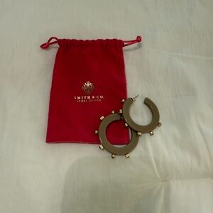 Smith&Co. Brown Hoop Earrings